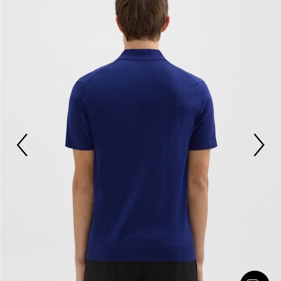 Theory Goris Fine Bilen Polo Shirt Men's XXL - Picture 2 of 15